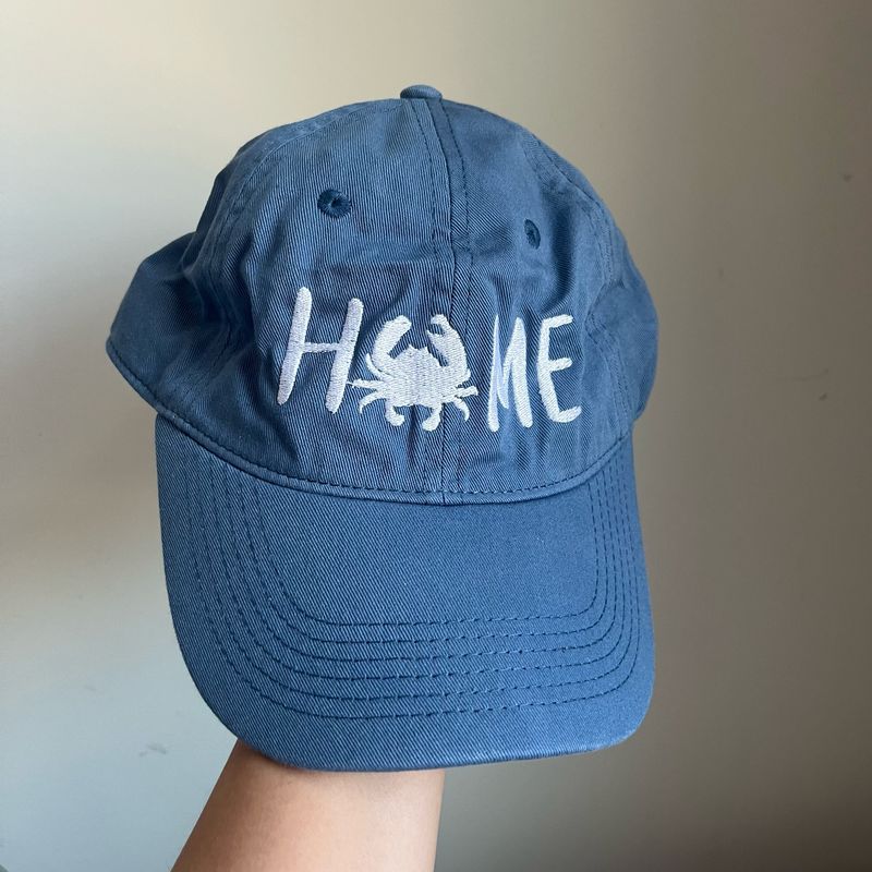 HOME Crab Embroidered Hat - Blue HOME Crab Embroidered Hat - Blue