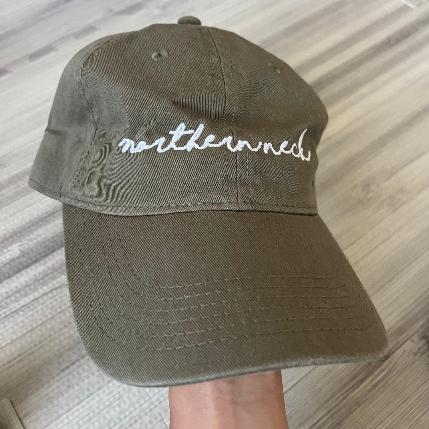 Northern Neck Embroidered Hat - Green Northern Neck Embroidered Hat - Green