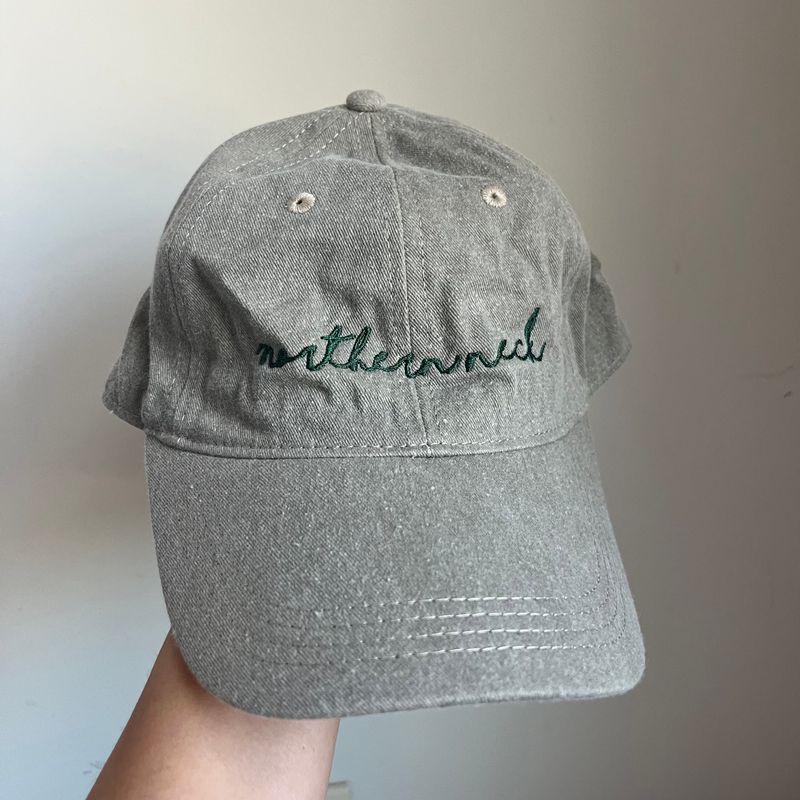 Northern Neck Embroidered Hat - Grey Northern Neck Embroidered Hat - Grey