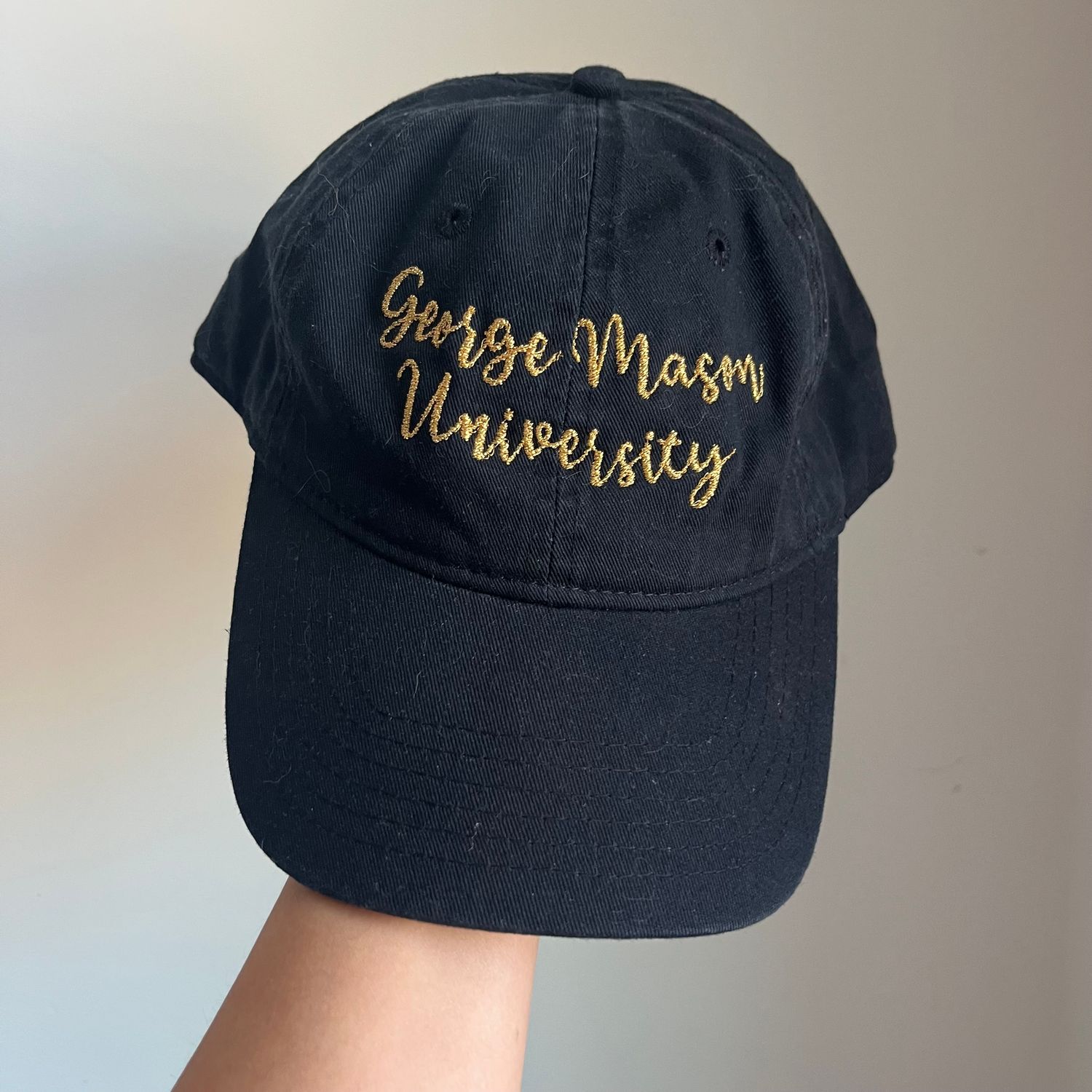 George Mason University Embroidered Hat - Black George Mason University Embroidered Hat - Black