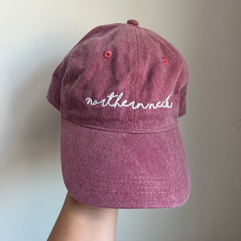 Northern Neck Embroidered Hat - Red Northern Neck Embroidered Hat - Red