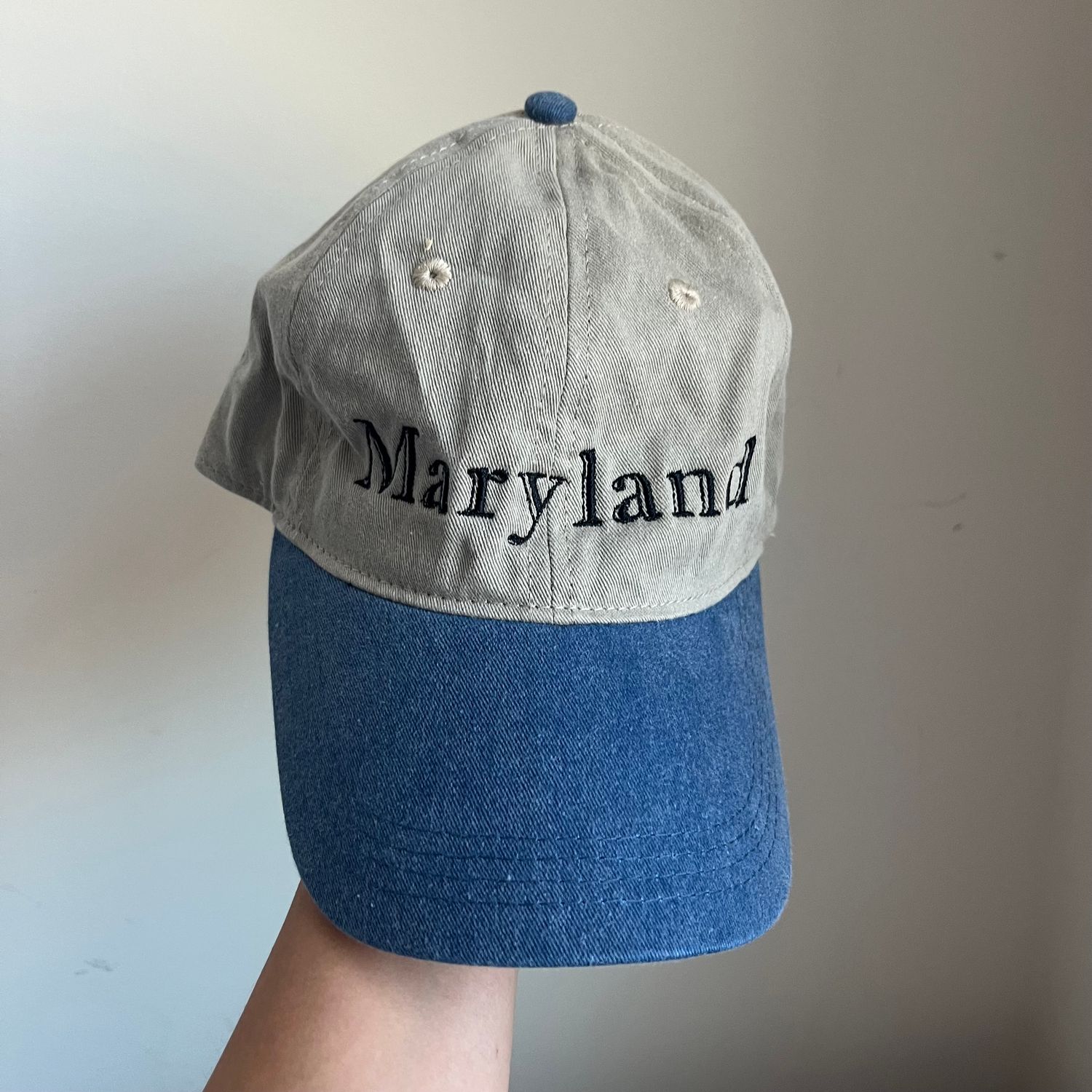 Maryland Embroidered Hat - Two Tone Gray & Blue Maryland Embroidered Hat - Two Tone Gray & Blue