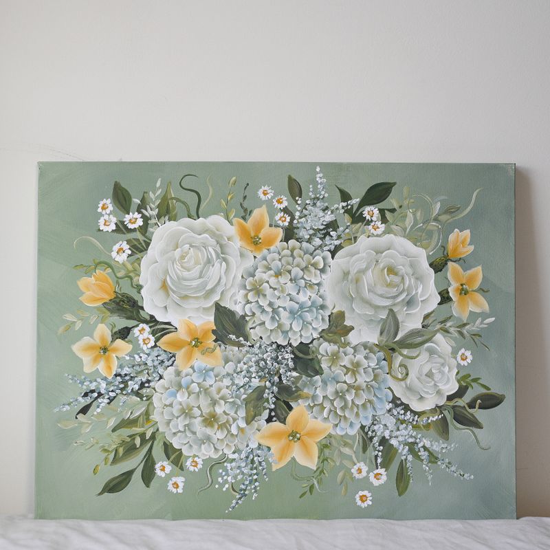 "Garden Surprise" - Large 18x24" Canvas