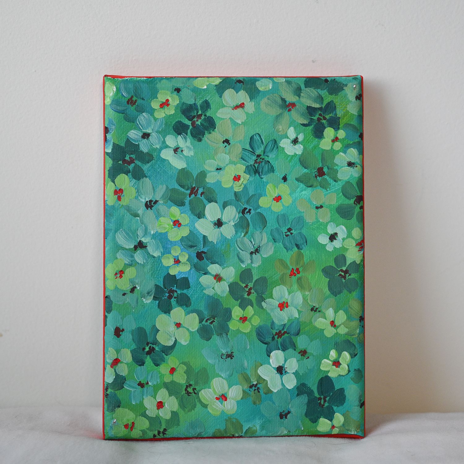 "Green Fields" #1 - 5x7" Canvas
