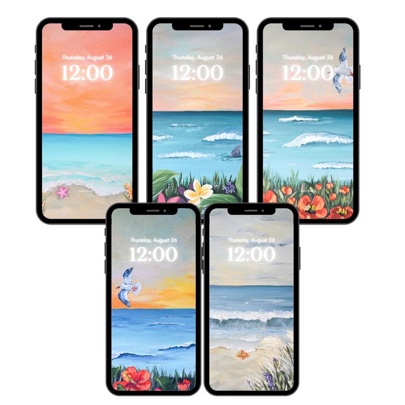 #4 COASTAL Bundle Background/Wallpaper (5)