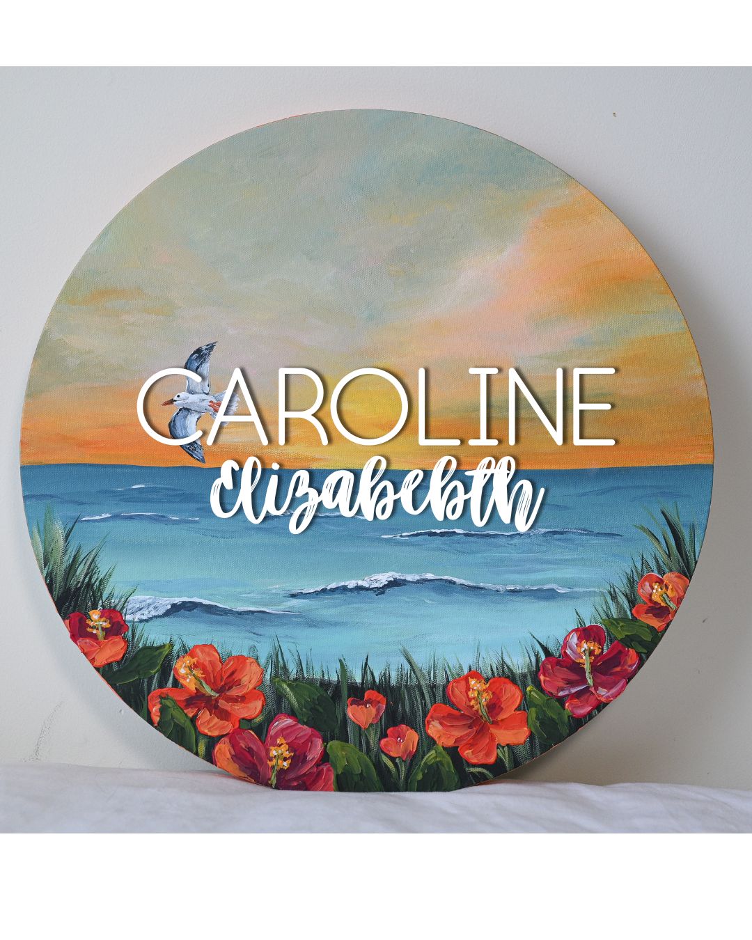 CUSTOM Coastal Nursery Name Canvas CUSTOM Coastal Nursery Name Canvas