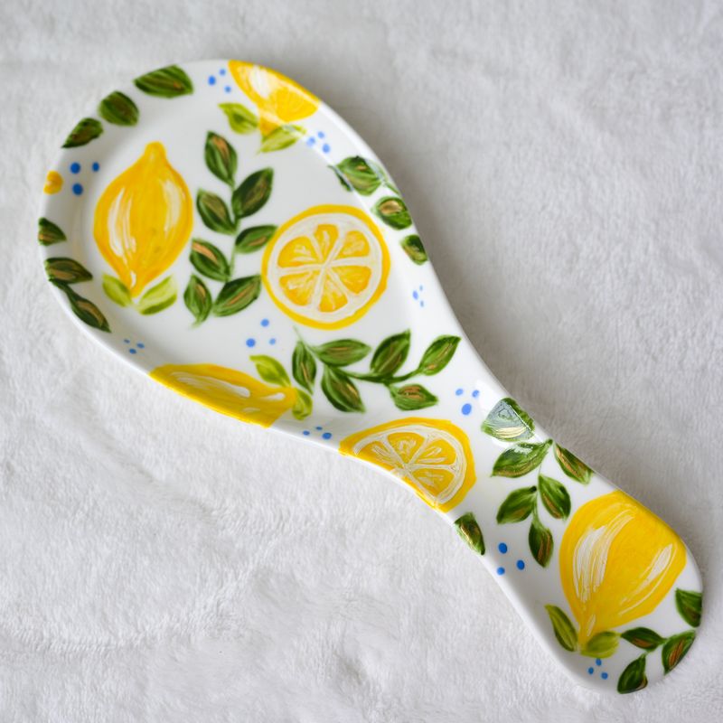 #2 Porcelain Spoon Rest - Lemons