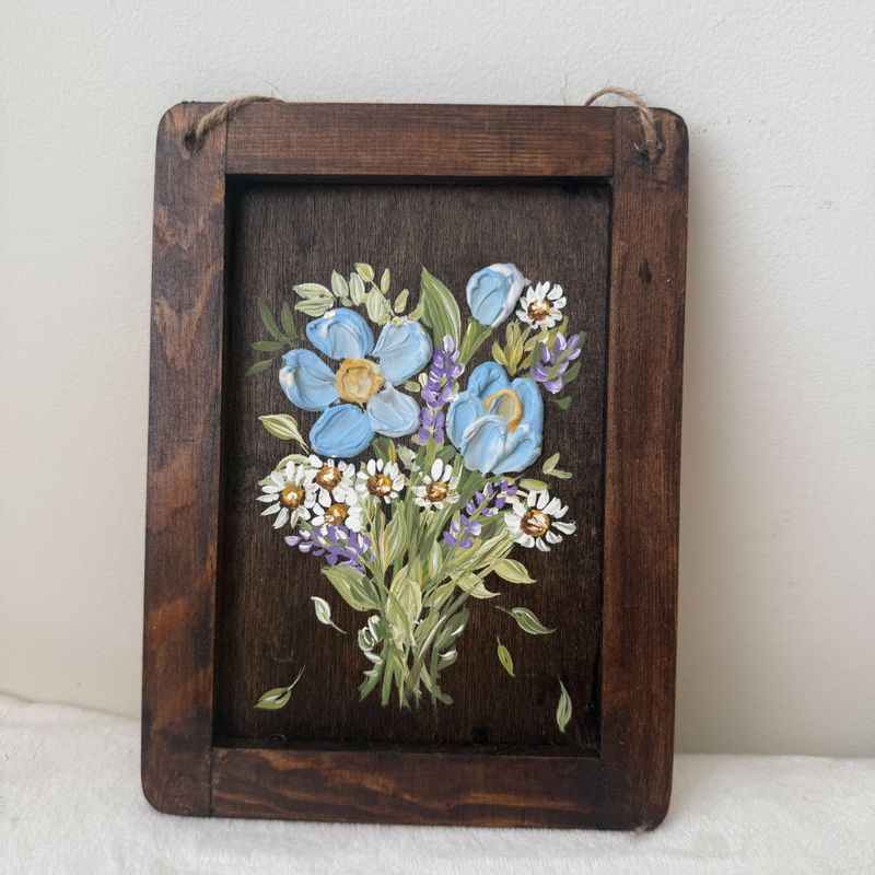5.5" x 7.5" Textured Hanging Wood Sign #2 5.5" x 7.5" Textured Hanging Wood Sign #2