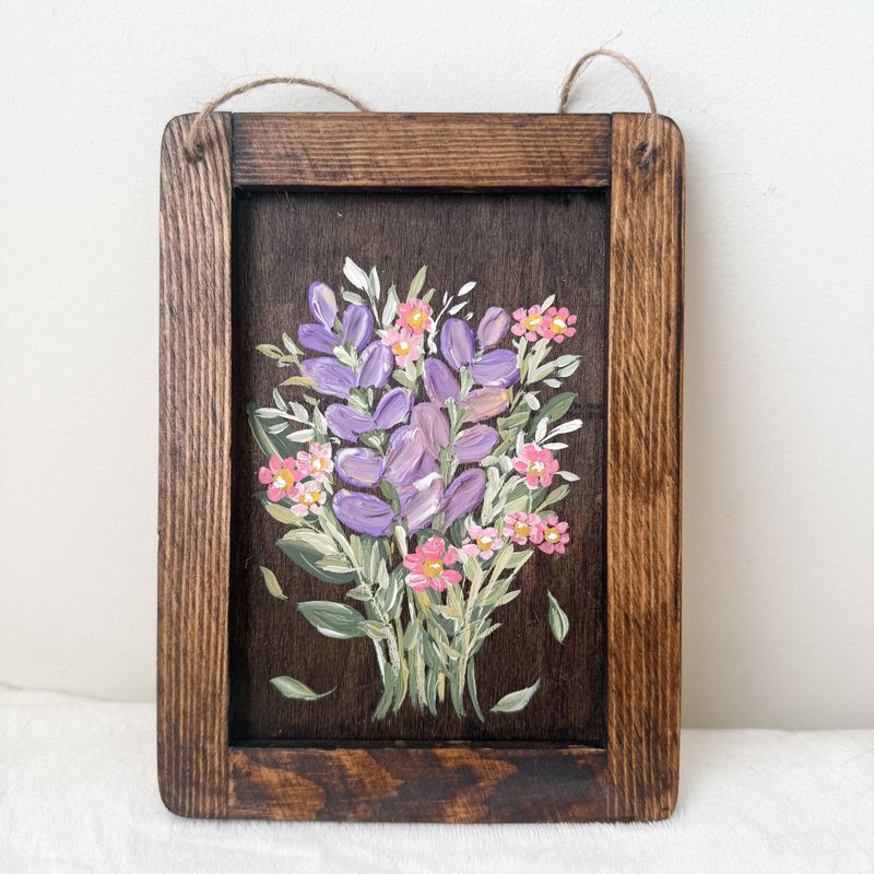 5.5" x 7.5" Textured Hanging Wood Sign #3 5.5" x 7.5" Textured Hanging Wood Sign #3