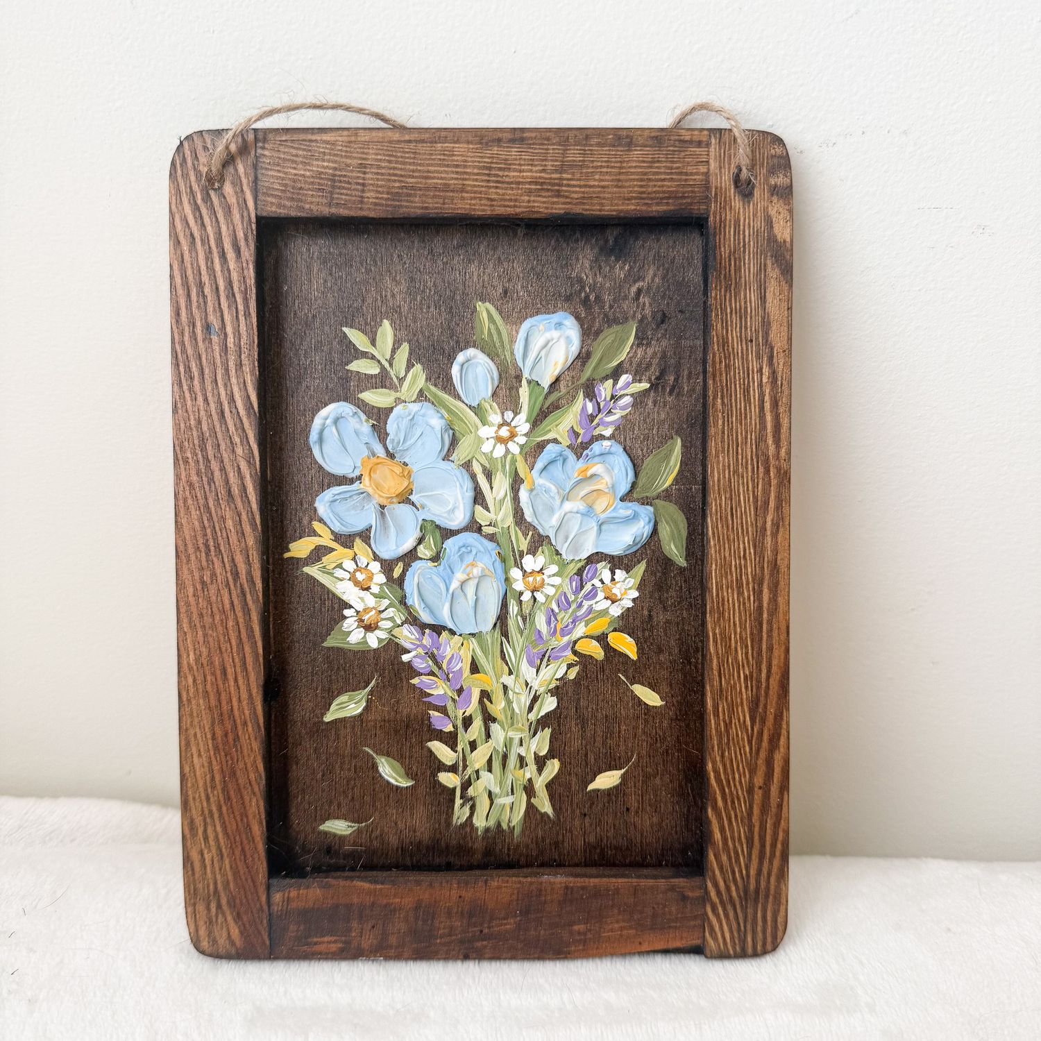 5.5" x 7.5" Textured Hanging Wood Sign 5.5" x 7.5" Textured Hanging Wood Sign
