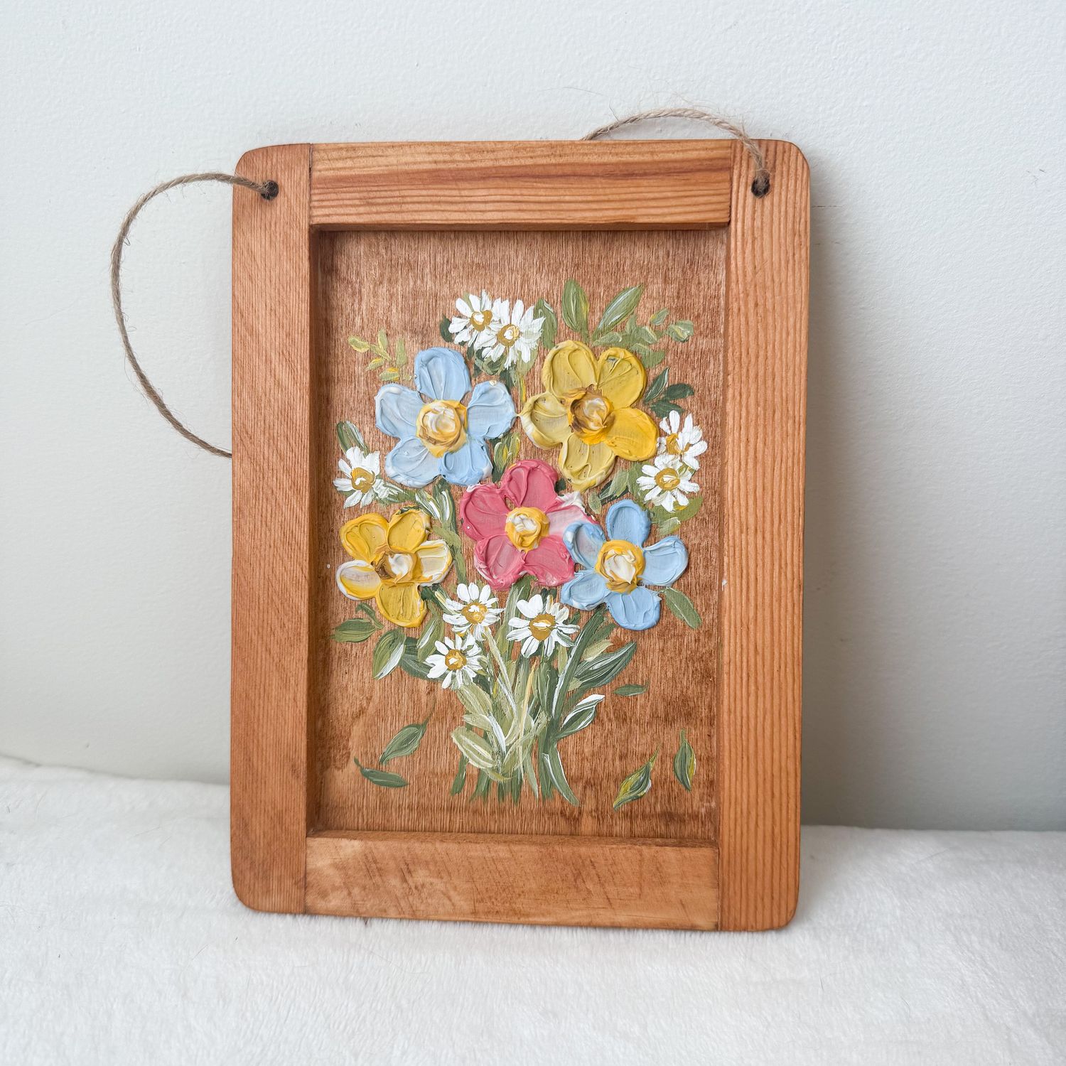 5.5" x 7.5" Textured Hanging Wood Sign #5 5.5" x 7.5" Textured Hanging Wood Sign #5