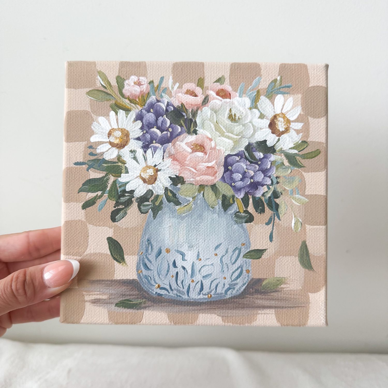 6x6" Canvas - Bouquet Vase No.1: Danielle S.