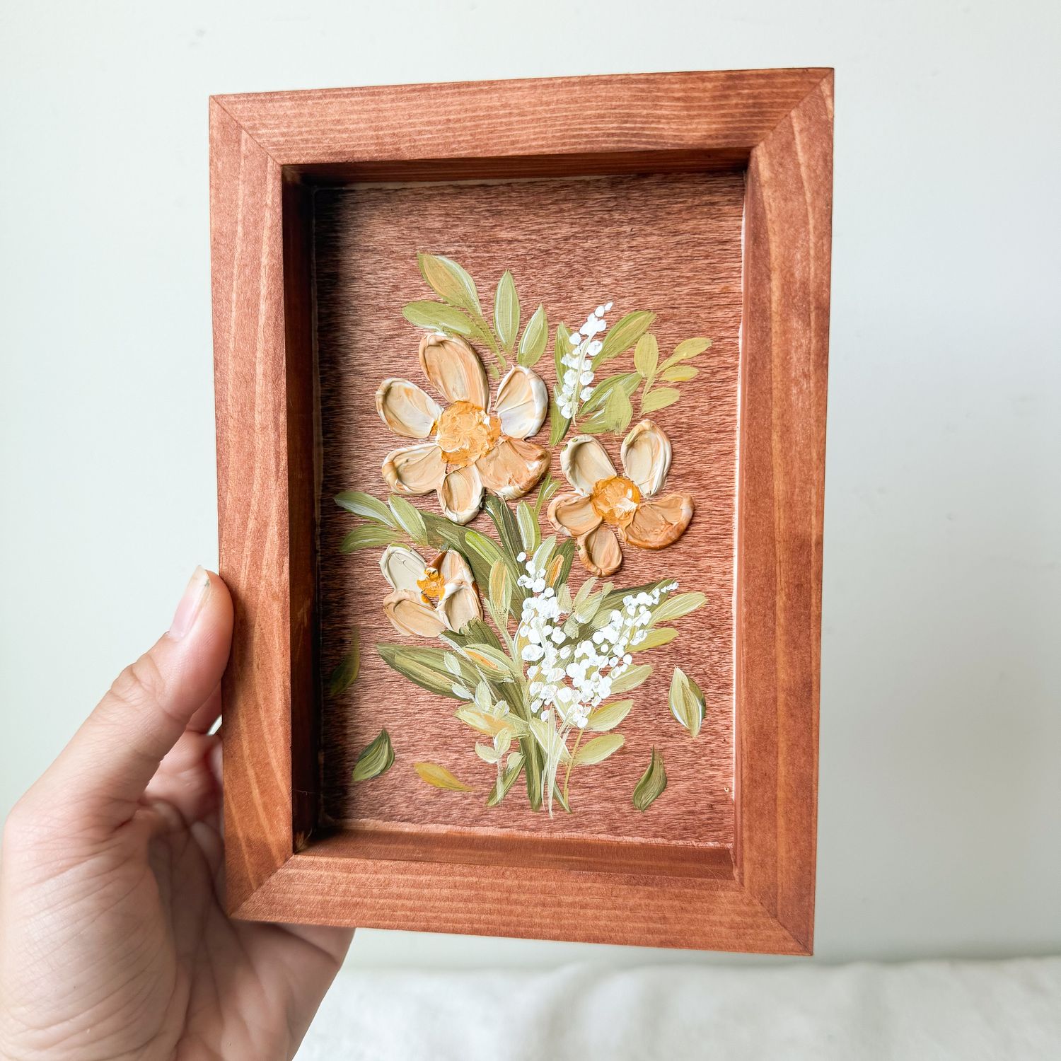 5.5" x 7.5" Textured Hanging Wood Sign *Thicker Frame*