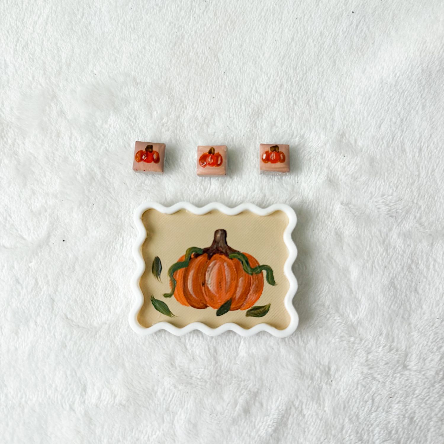 Mini Framed Magnet Set - Pumpkin