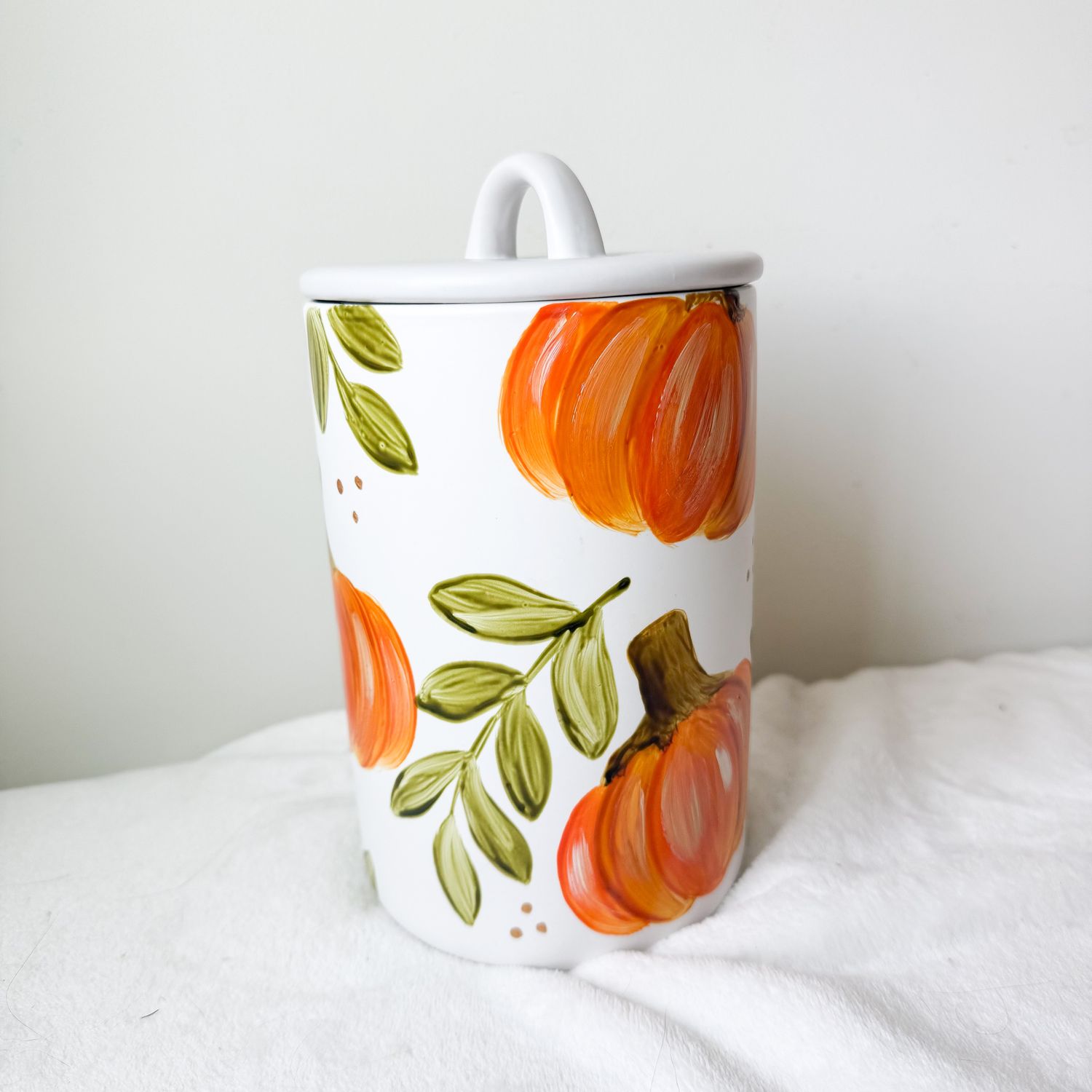 Large Ceramic Jar - Pumpkins Large Ceramic Jar - Pumpkins
