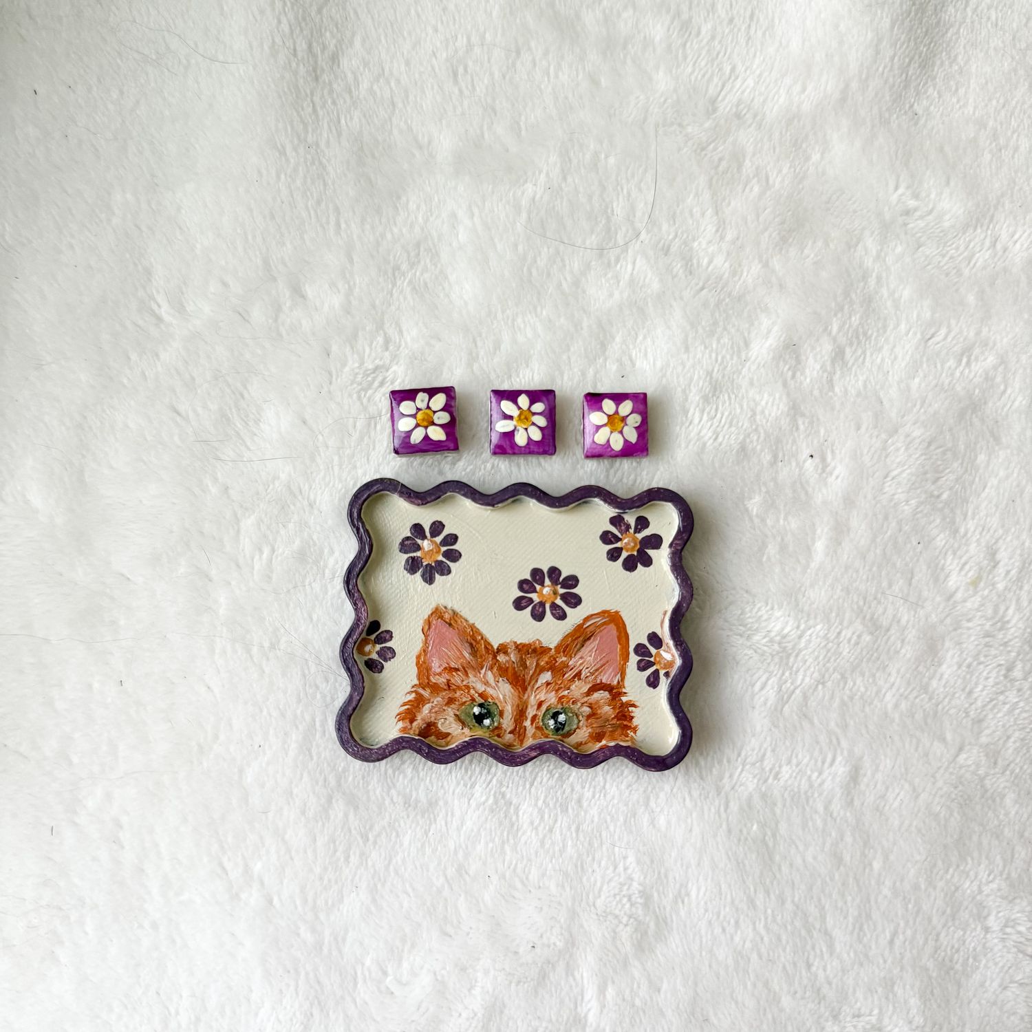 Mini Framed Magnet Set - Orange Cat Mini Framed Magnet Set - Orange Cat