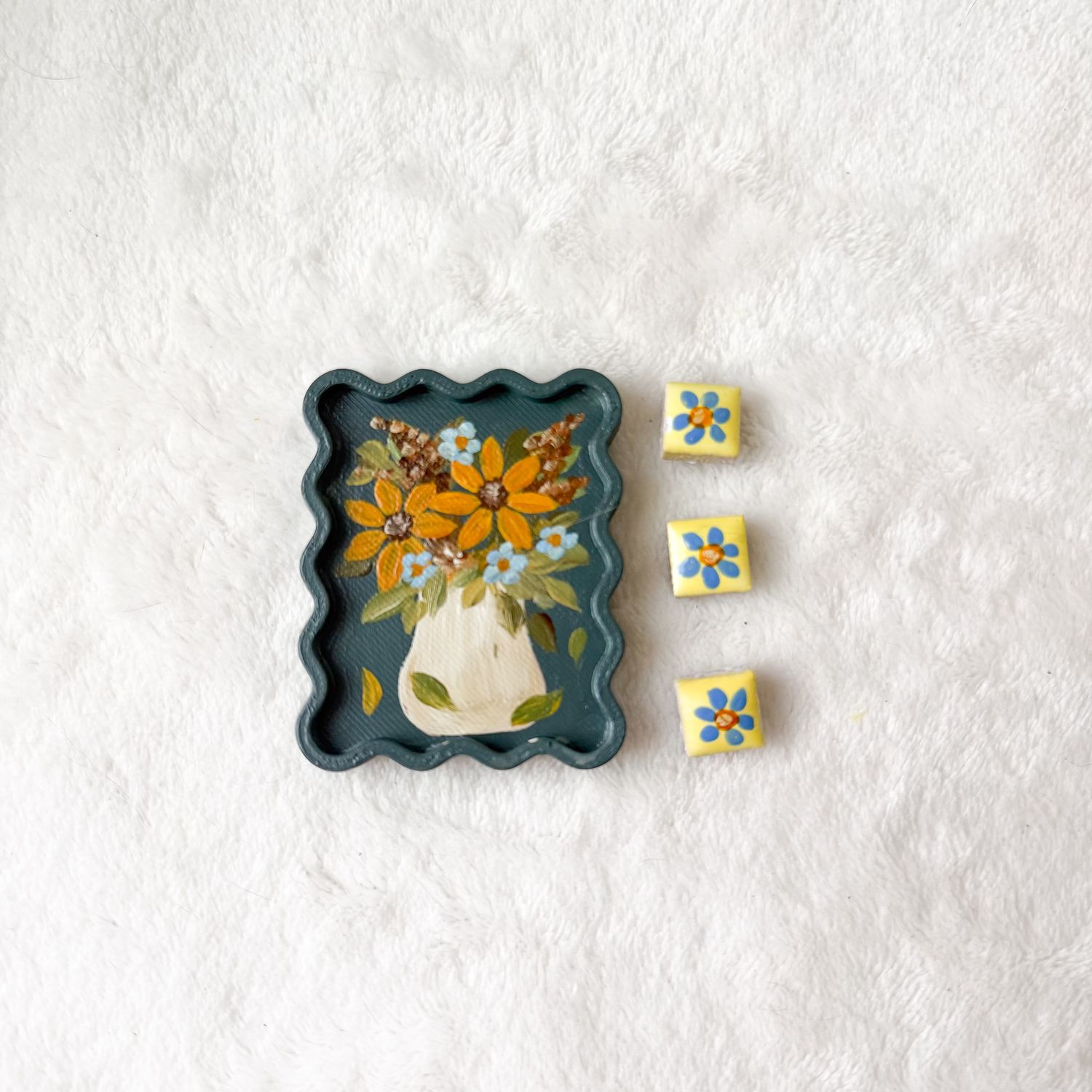 Mini Framed Magnet Set - Bouquet Vase Mini Framed Magnet Set - Bouquet Vase