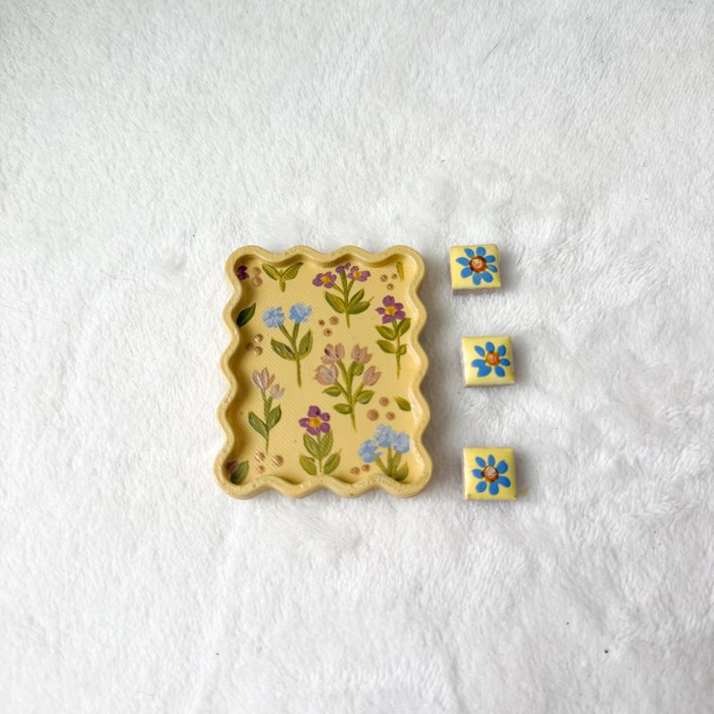 Mini Framed Magnet Set - Cottage Core Florals Mini Framed Magnet Set - Cottage Core Florals