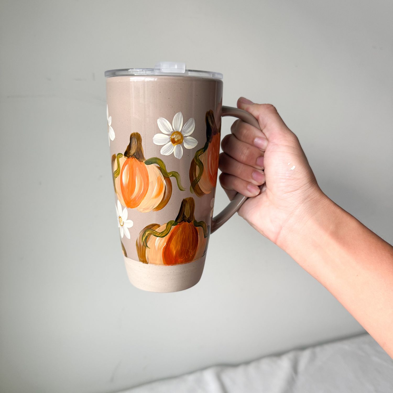 #1 Hand-Painted 20 oz Mug - Pumpkins #1 Hand-Painted 20 oz Mug - Pumpkins