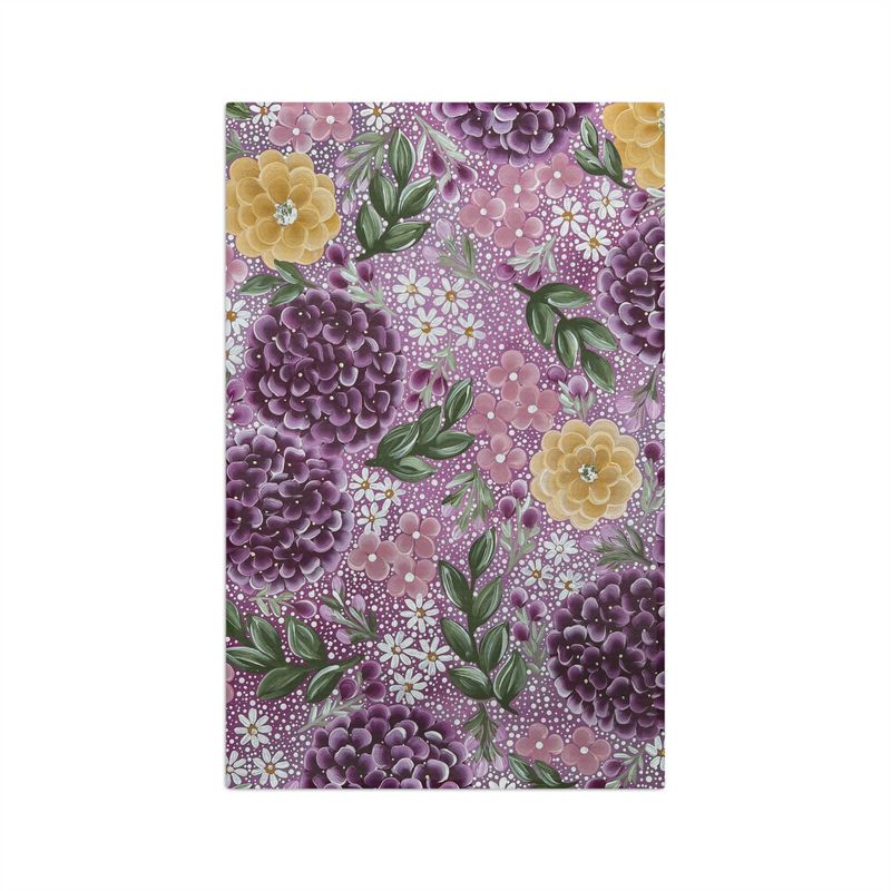 Signature Purple Hydrangea Kitchen Tea Towel
