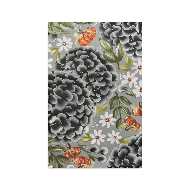 Autumn Hydrangea Kitchen Tea Towel