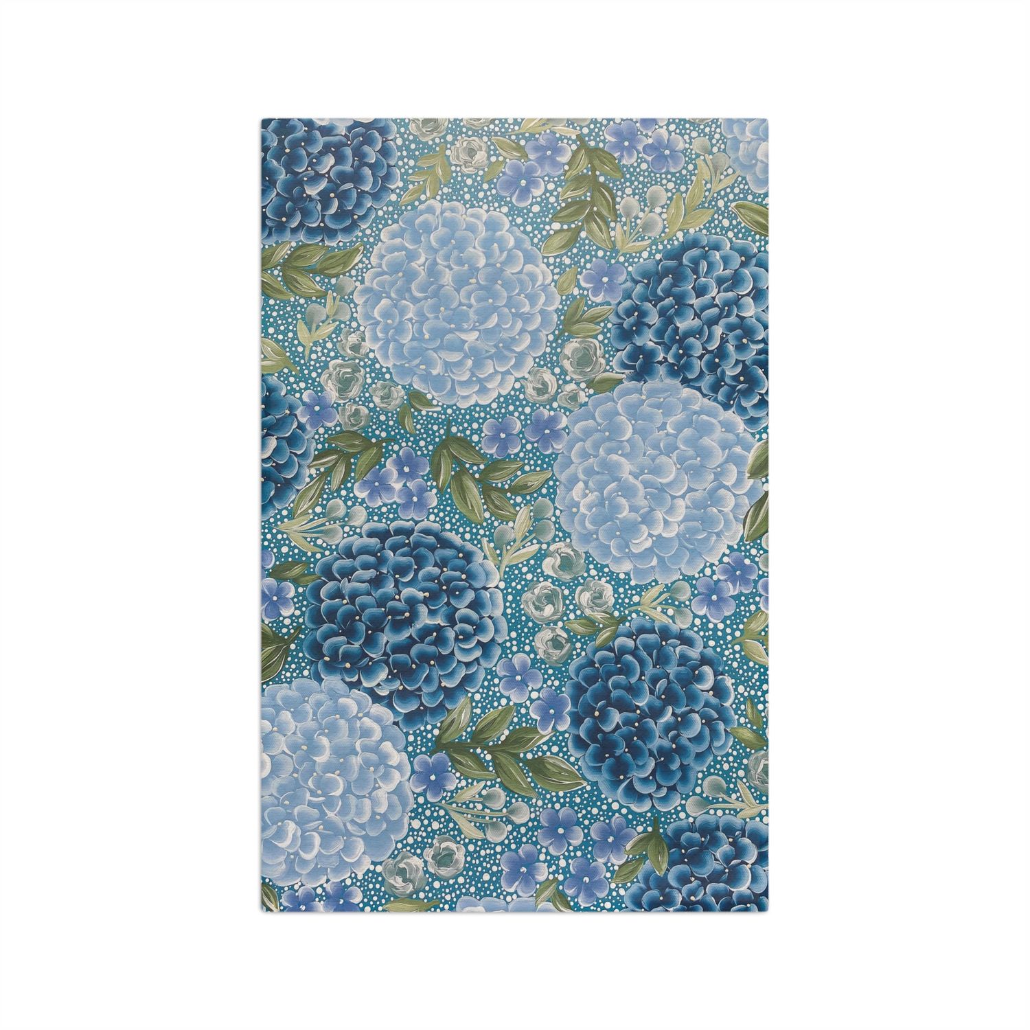 Signature Blue Hydrangea Kitchen Tea Towel