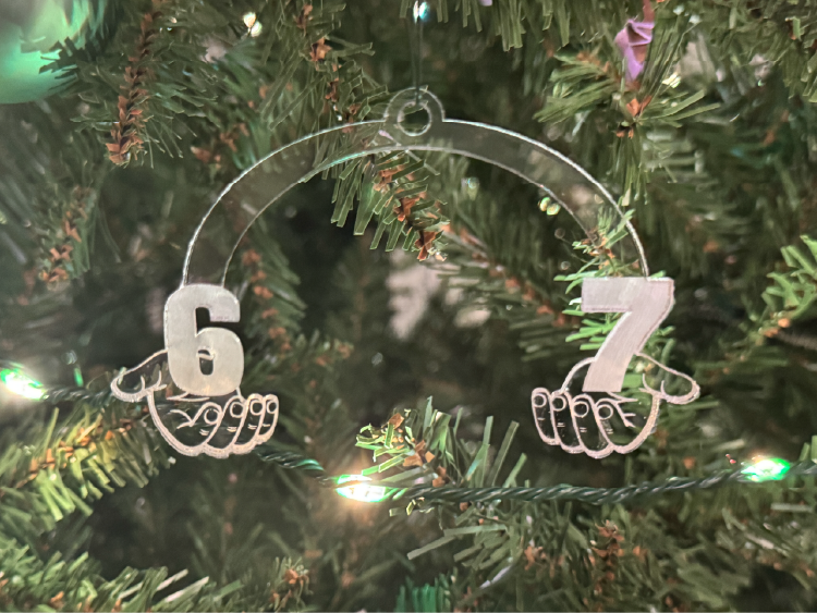Funny 6 7 Ornament/Hanger