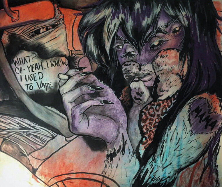 I Used To Vape - Original Drawing