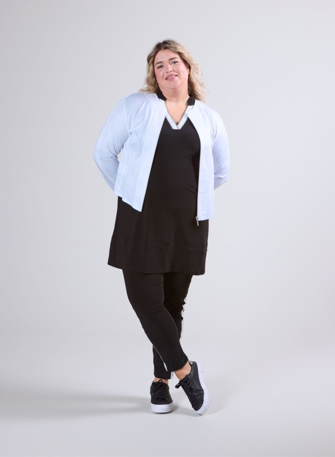 Vegane Jacke in Lederlook bis Grösse 56