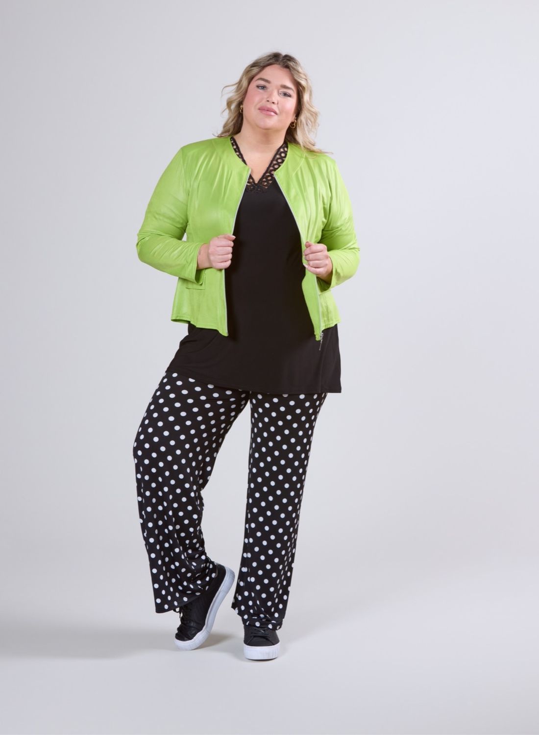 Vegane Jacke in Lederlook bis Grösse 56