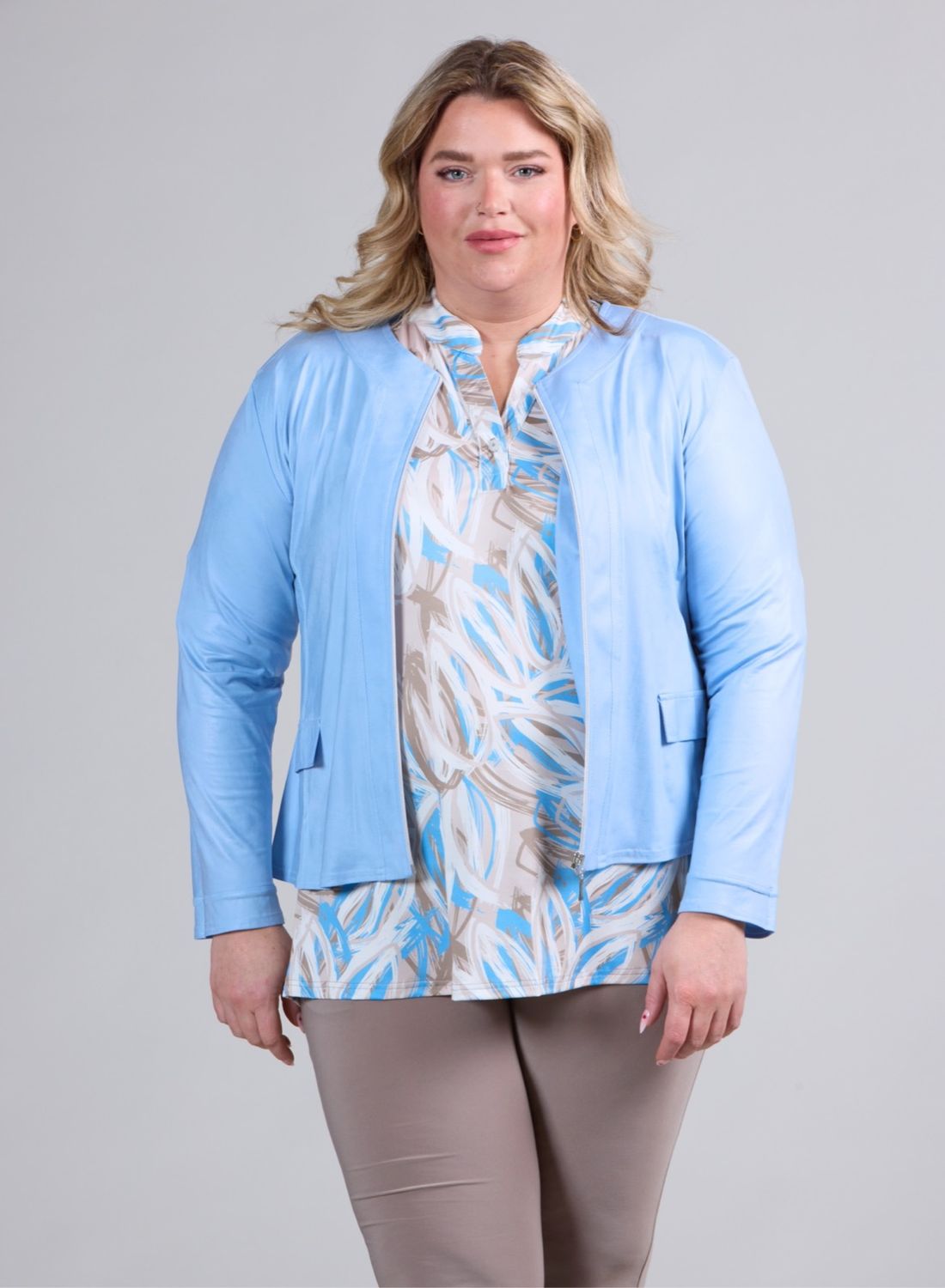 Vegane Jacke in Lederlook bis Grösse 56