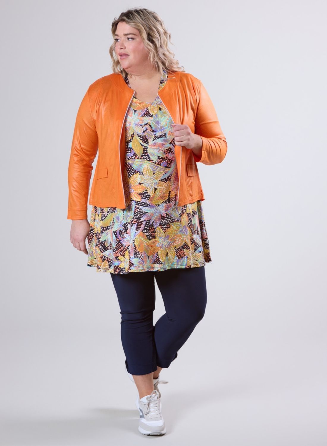 Vegane Jacke in Lederlook bis Grösse 56