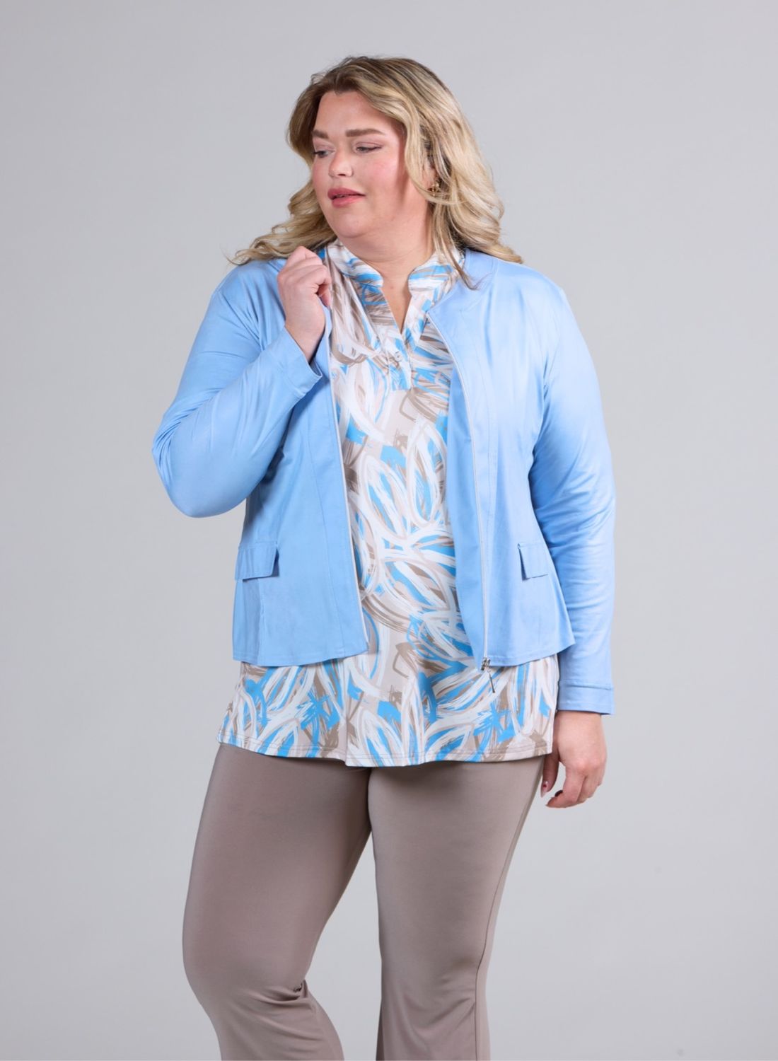 Vegane Jacke in Lederlook bis Grösse 56