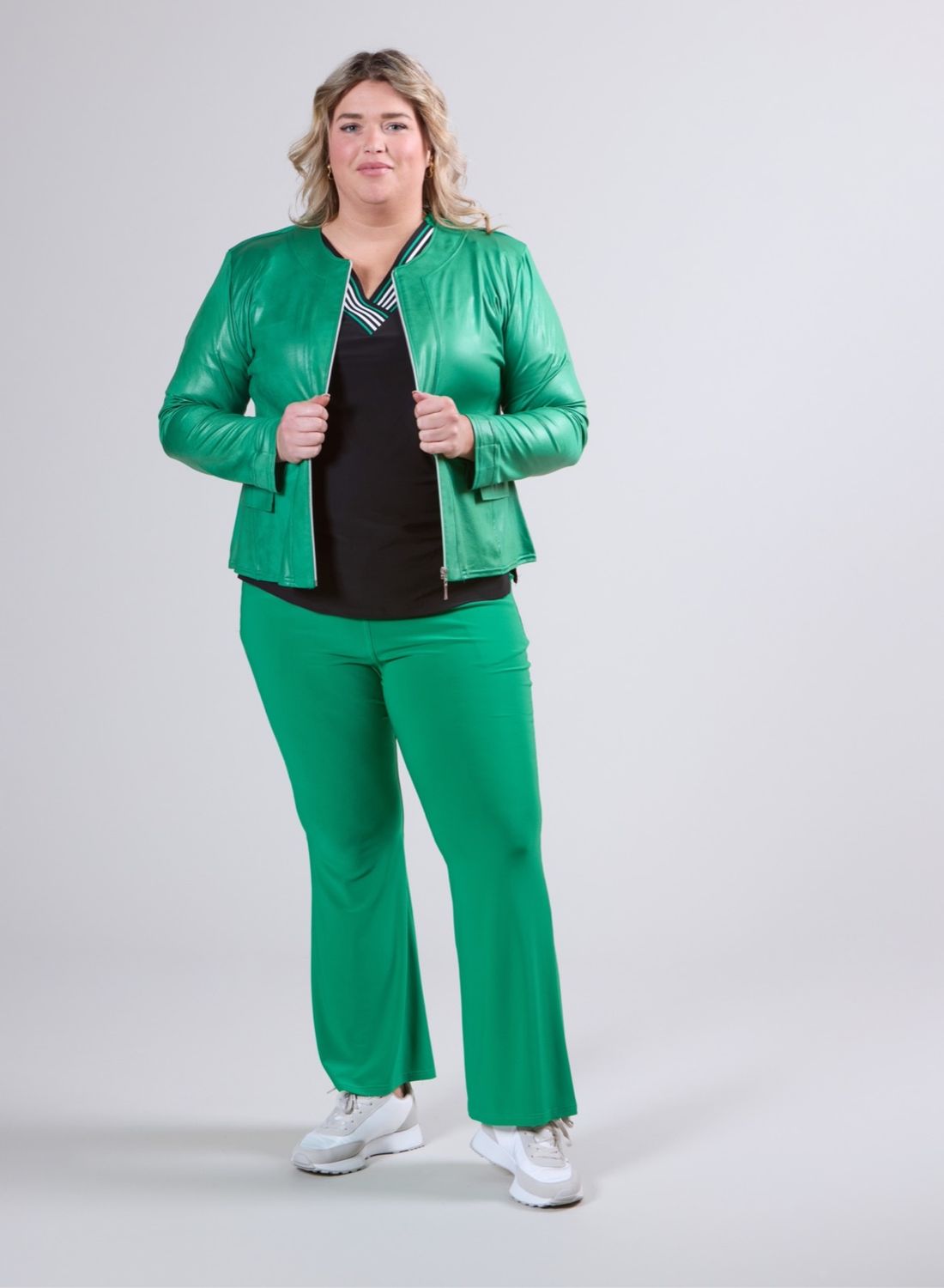 Vegane Jacke in Lederlook bis Grösse 56