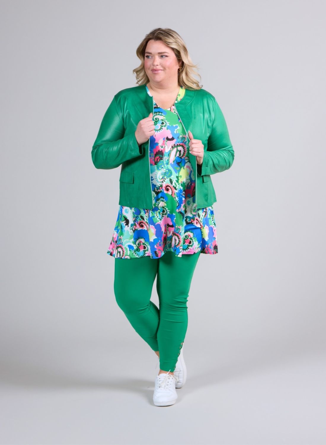 Vegane Jacke in Lederlook bis Grösse 56