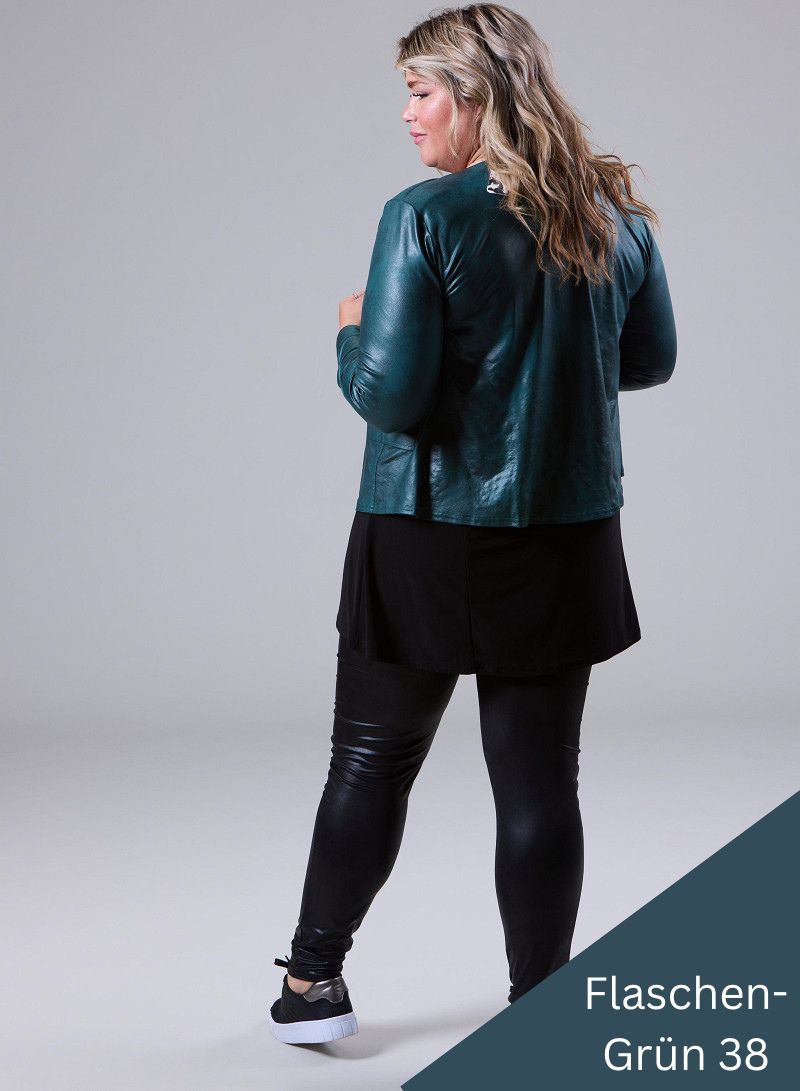 Vegane Jacke in Lederlook bis Grösse 56