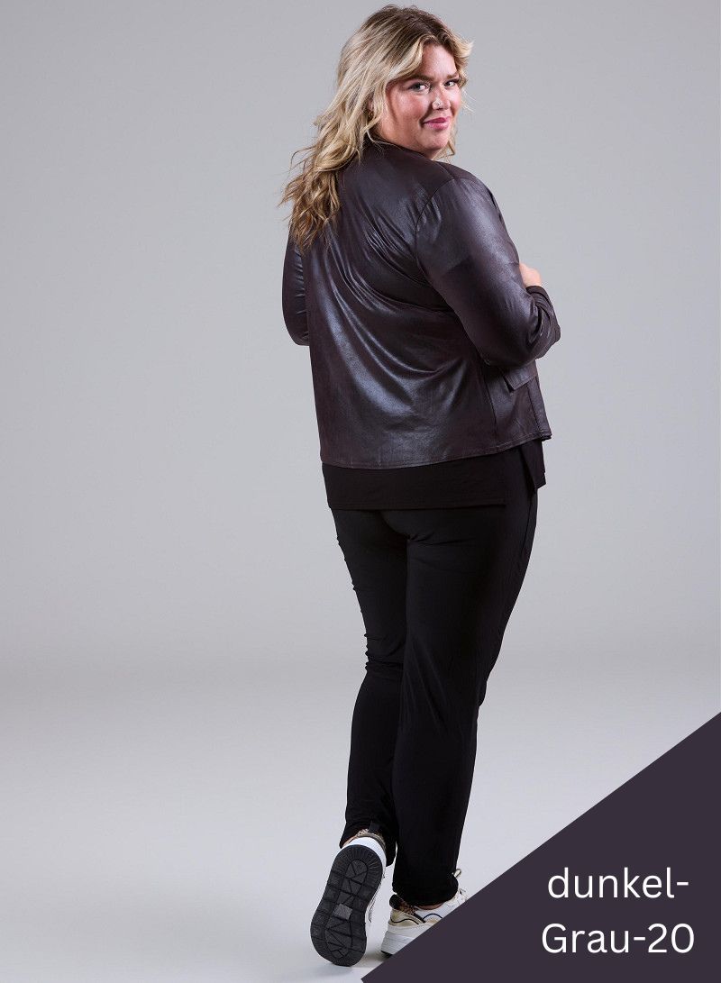 Vegane Jacke in Lederlook bis Grösse 56