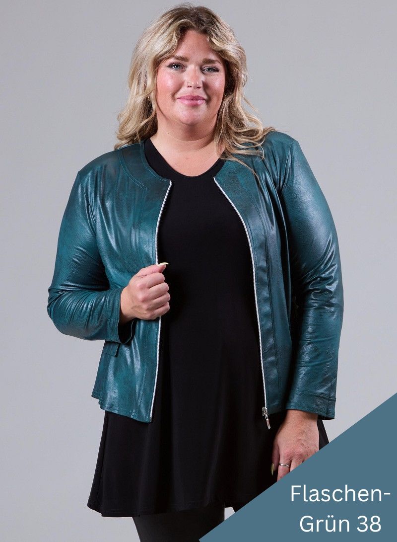 Vegane Jacke in Lederlook bis Grösse 56