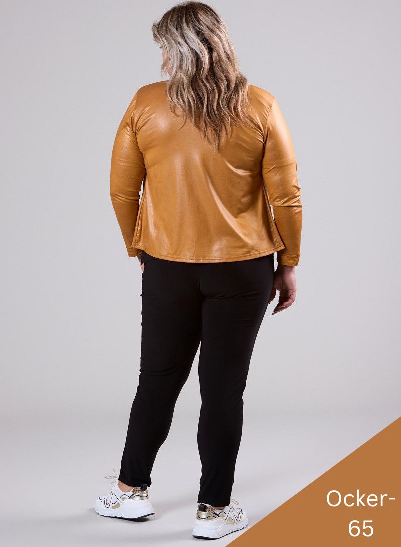 Vegane Jacke in Lederlook bis Grösse 56