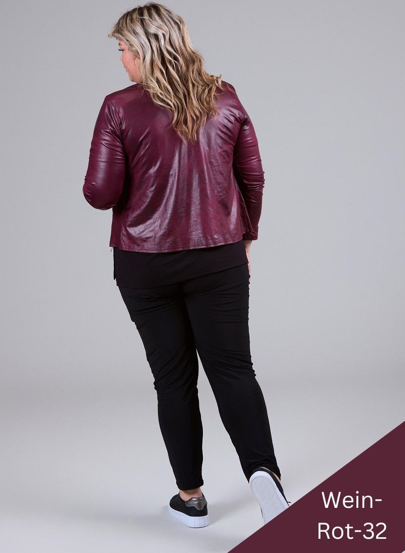 Vegane Jacke in Lederlook bis Grösse 56