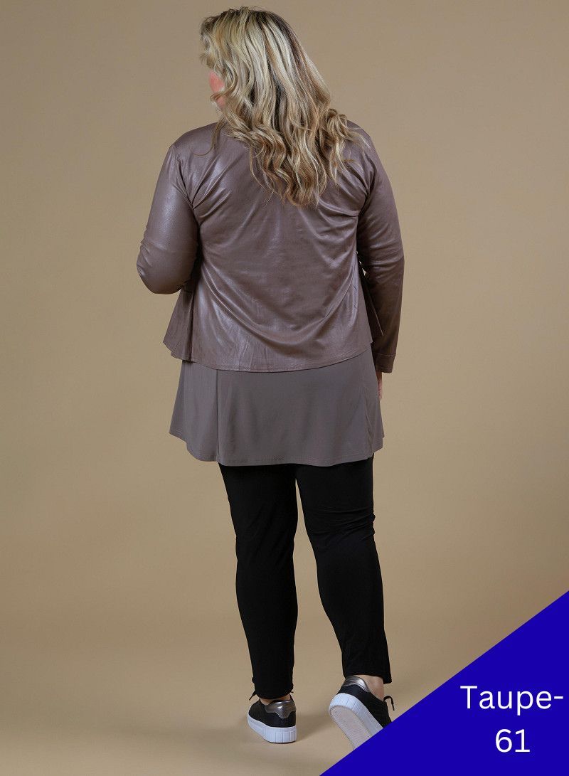 Vegane Jacke in Lederlook bis Grösse 56
