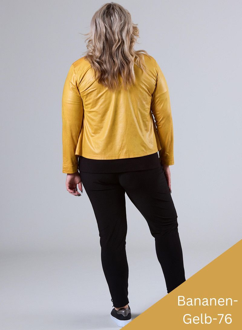 Vegane Jacke in Lederlook bis Grösse 56