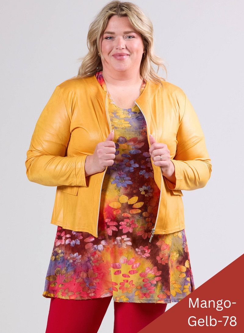 Vegane Jacke in Lederlook bis Grösse 56