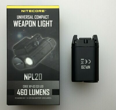 Nitecore NPL20 460 Lumen Compact Rail Mount Flashlight with