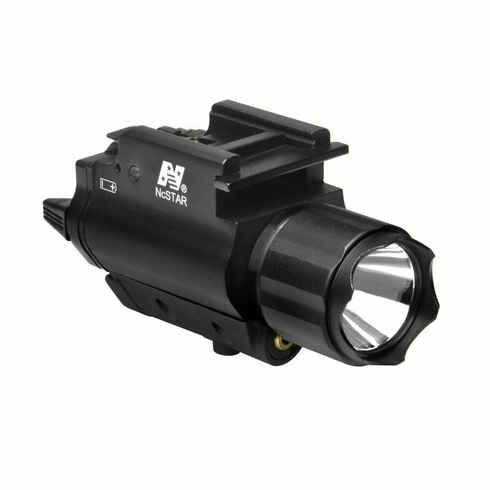 NC STAR 200L  TORCIA FLASHLIGHT & RED LASER - QR MOUNT