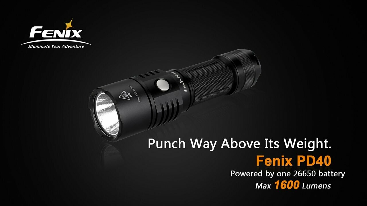 FENIX PD40 1600 LUMENS
