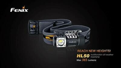 FENIX HL50 torcia LED Frontale 365 lumens scomponibile