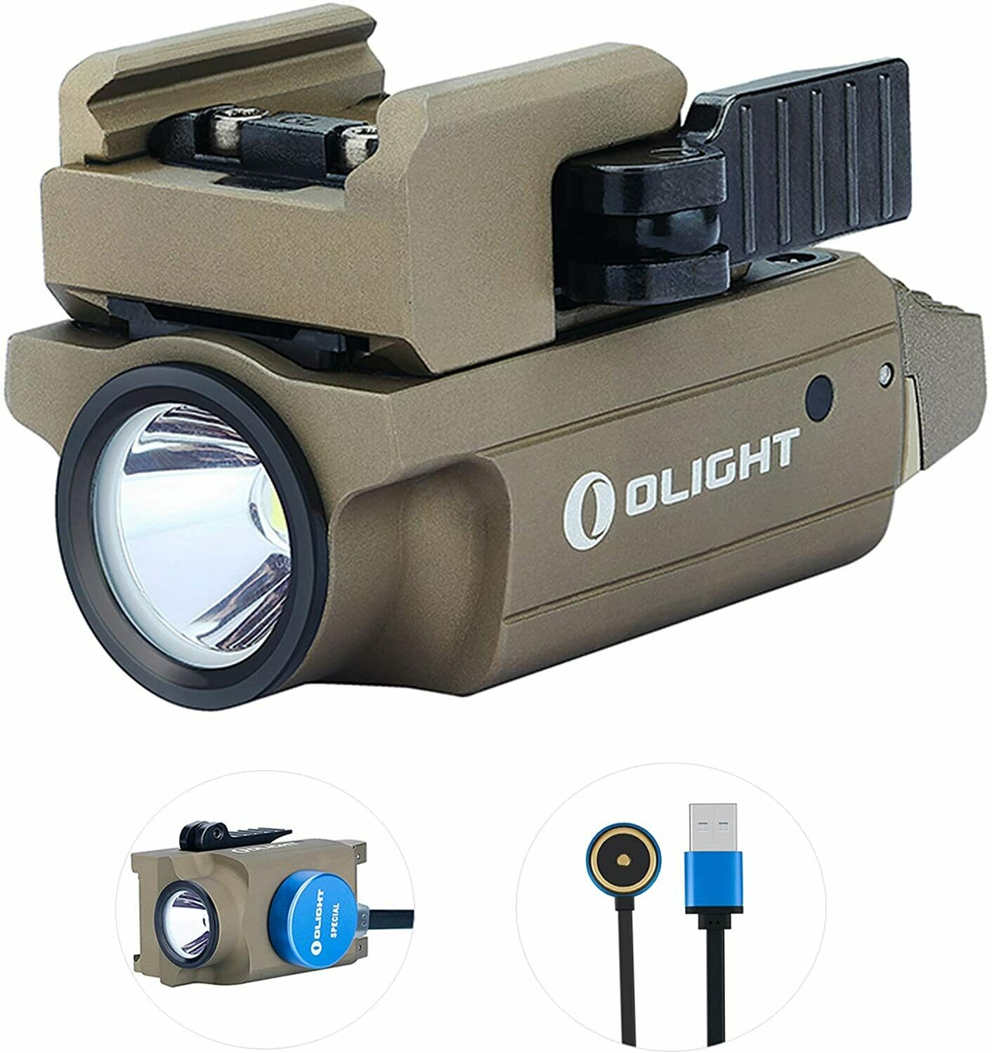 Olight PL-MINI 2 Valkyrie Torce 600 lumens/ 100 Meters COLORE DESERT