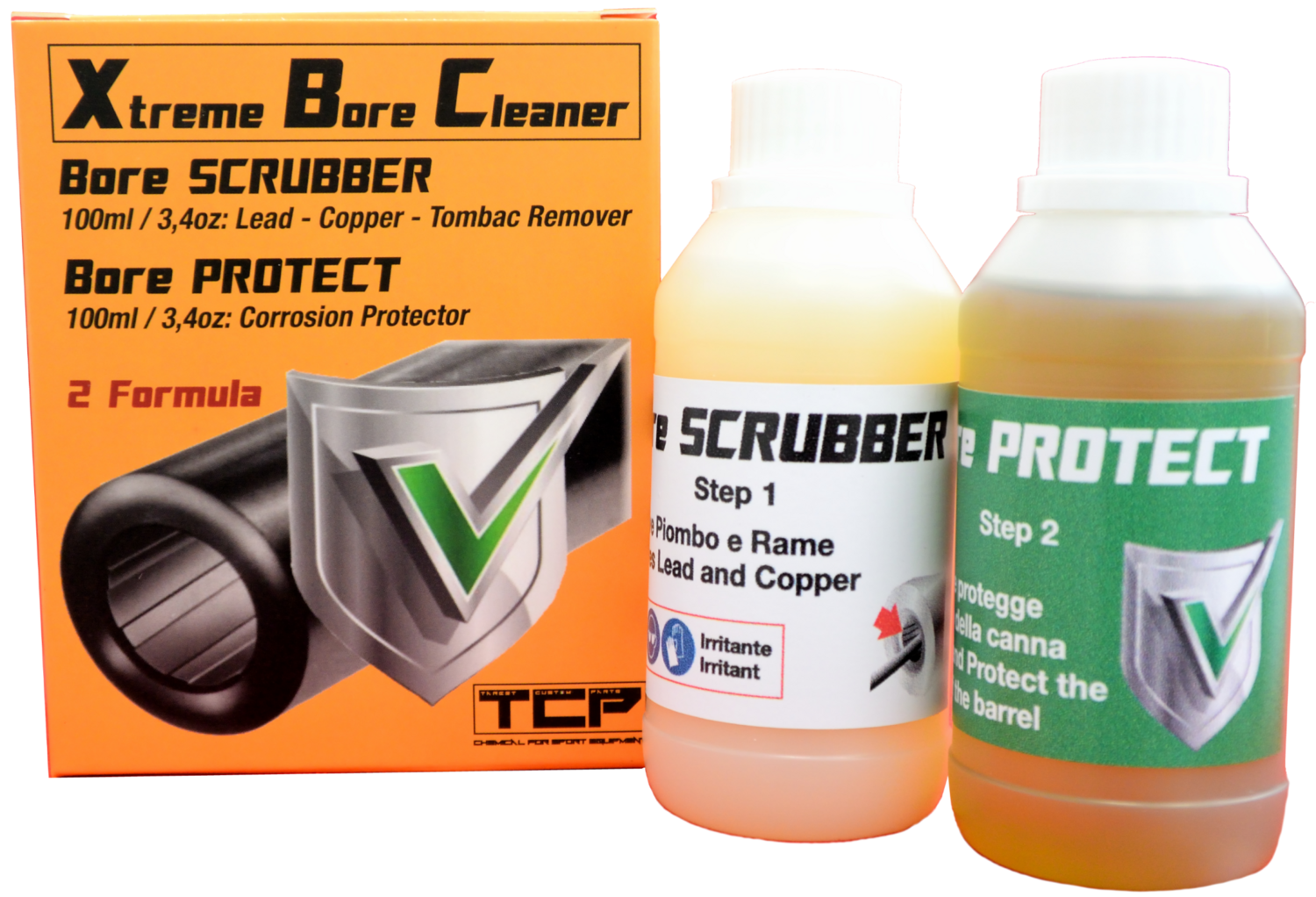 T.C.P. XBC - KIT SOLVENTE + PROTETTIVO CANNE 100ml