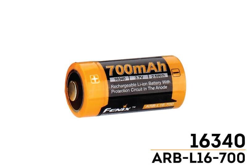 FENIX BATTERIA ARB-L16-700 RICARICABILE 700mAh 3.7v